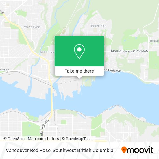 Vancouver Red Rose map