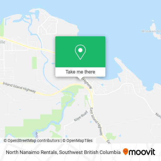 North Nanaimo Rentals map