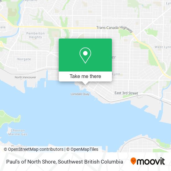 Paul's of North Shore map