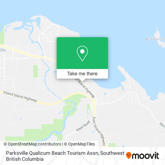 Parksville Qualicum Beach Tourism Assn map