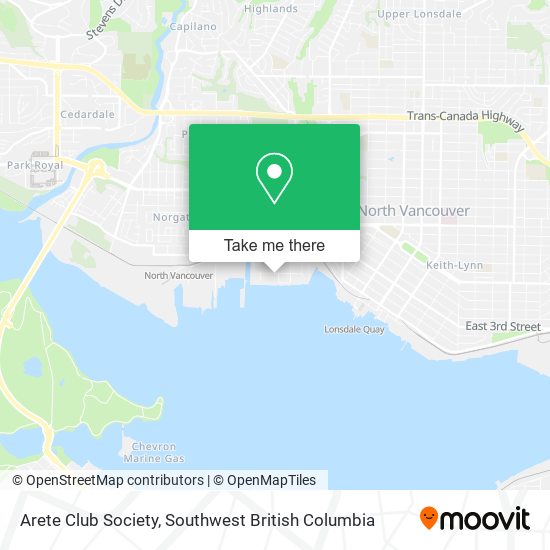 Arete Club Society map