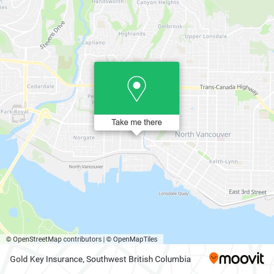 Gold Key Insurance map