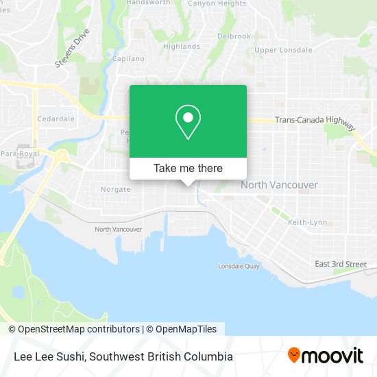 Lee Lee Sushi map