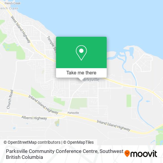 Parksville Community Conference Centre map
