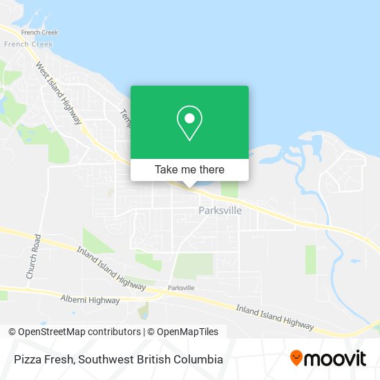 How to get to Pizza Fresh in Parksville by Bus or Ferry?