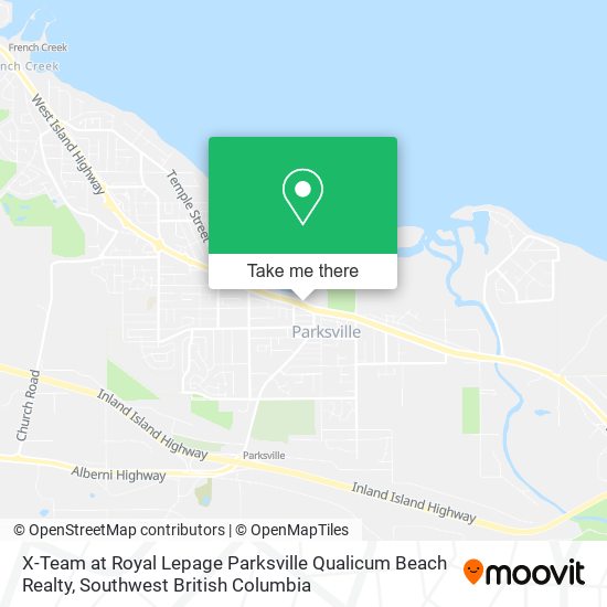 X-Team at Royal Lepage Parksville Qualicum Beach Realty map