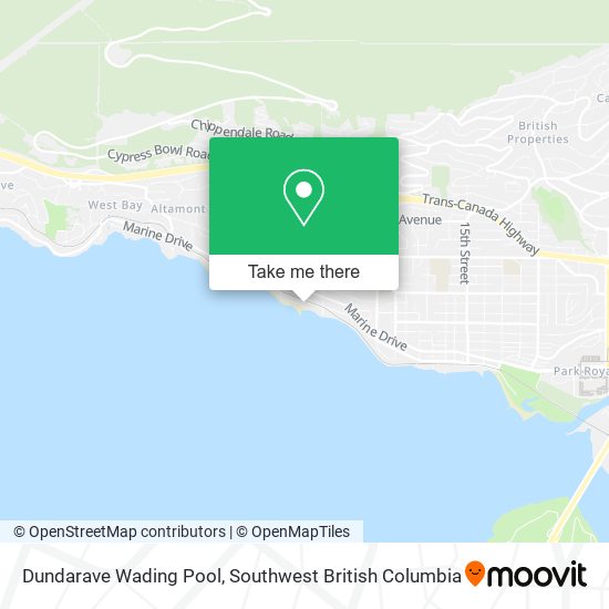 Dundarave Wading Pool map