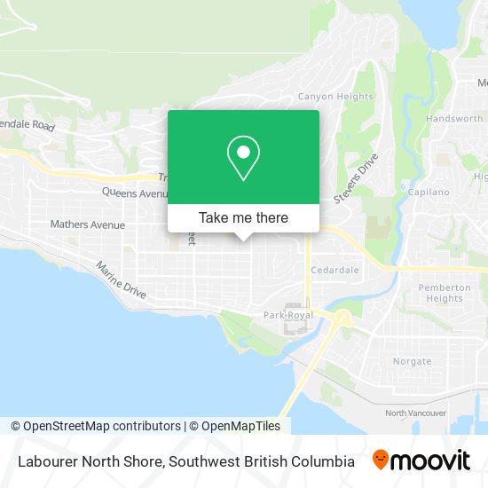 Labourer North Shore map