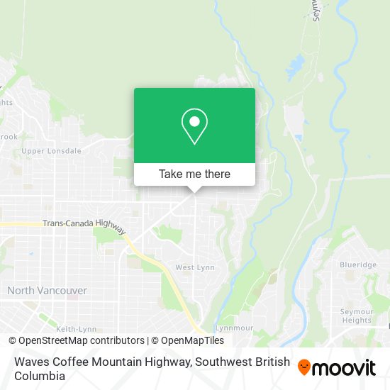 Waves Coffee Mountain Highway map