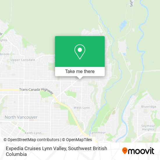 Expedia Cruises Lynn Valley map