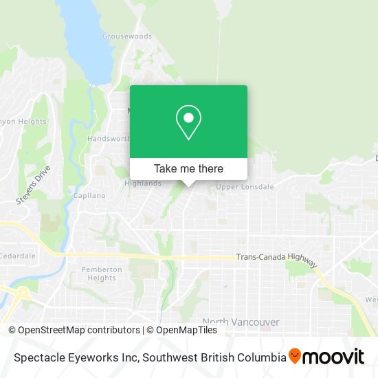 Spectacle Eyeworks Inc map