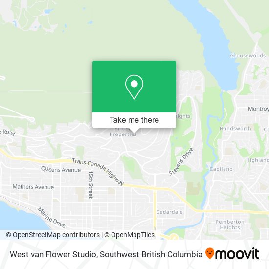 West van Flower Studio map