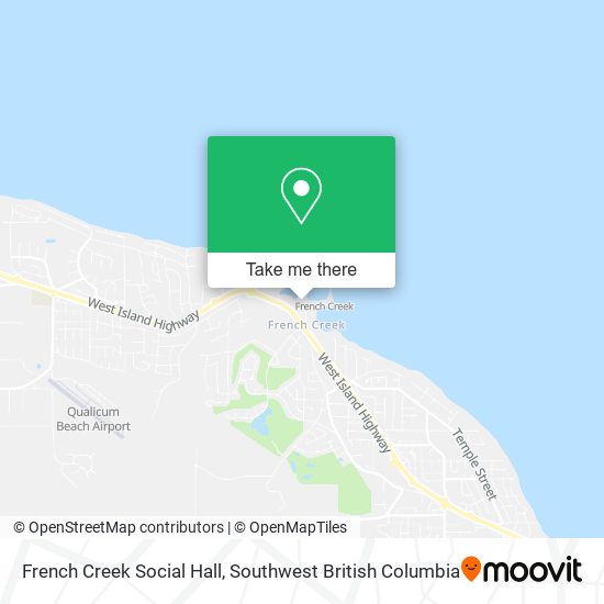 French Creek Social Hall map