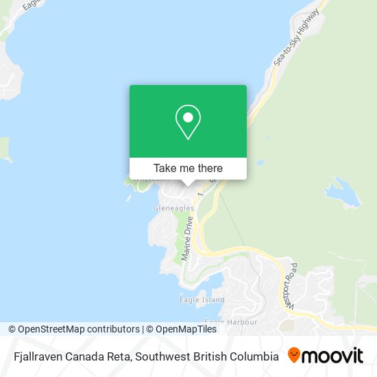 Fjallraven Canada Reta map