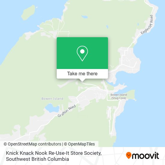 Knick Knack Nook Re-Use-It Store Society map