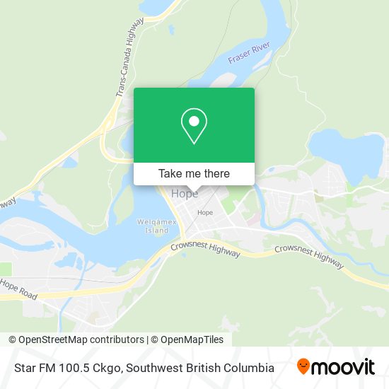 Star FM 100.5 Ckgo map