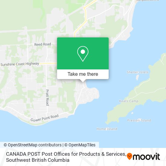 CANADA POST Post Offices for Products & Services plan