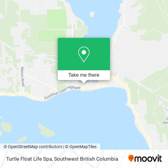 Turtle Float Life Spa map