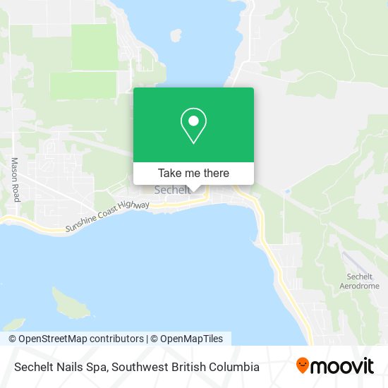 Sechelt Nails Spa map