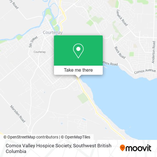 Comox Valley Hospice Society map
