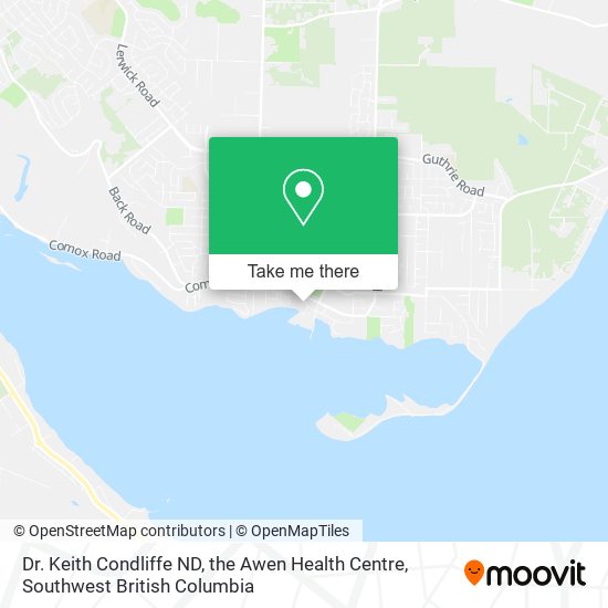 Dr. Keith Condliffe ND, the Awen Health Centre map