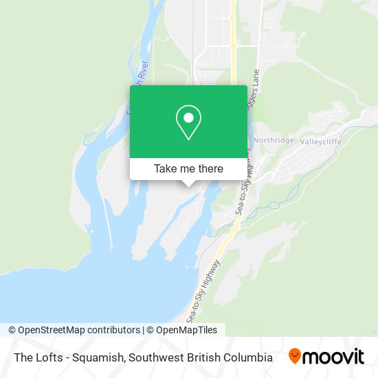 The Lofts - Squamish map
