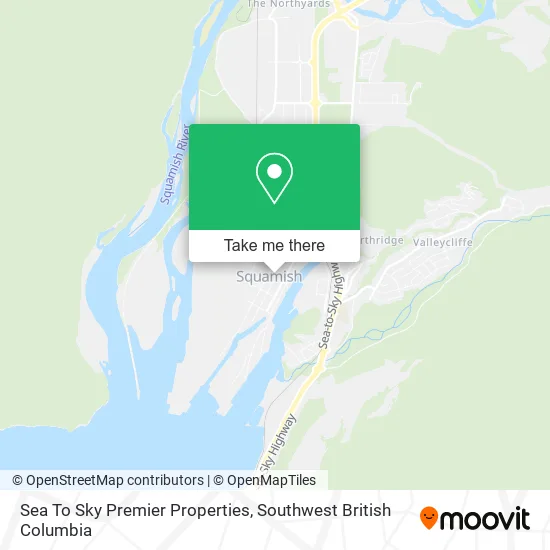 Sea To Sky Premier Properties map