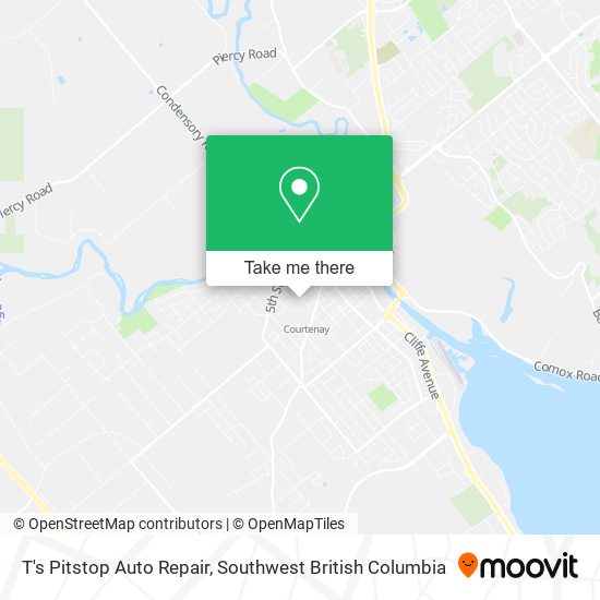 T's Pitstop Auto Repair map