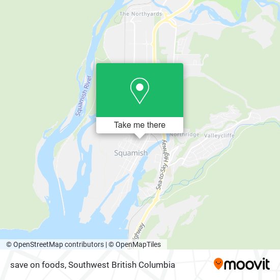 save on foods map