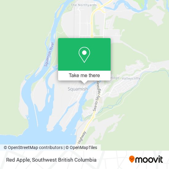 Red Apple map