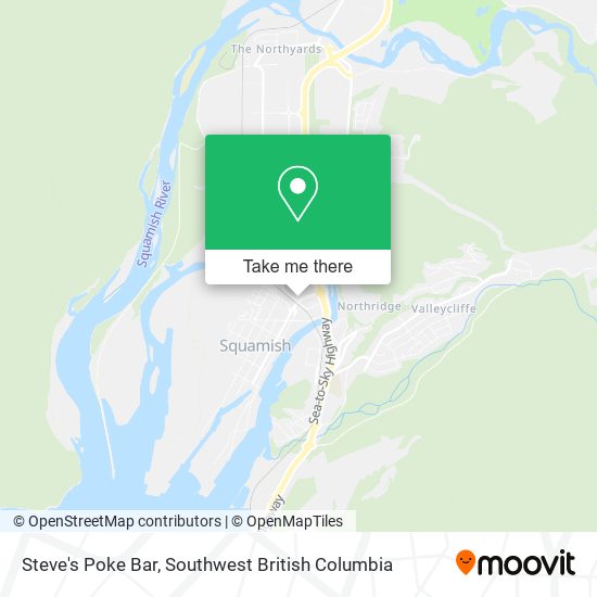 Steve's Poke Bar map