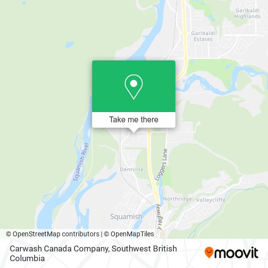 Carwash Canada Company map