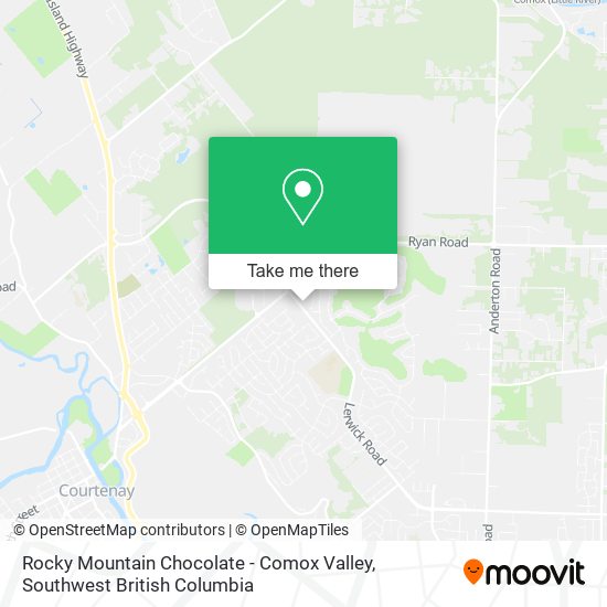 Rocky Mountain Chocolate - Comox Valley map