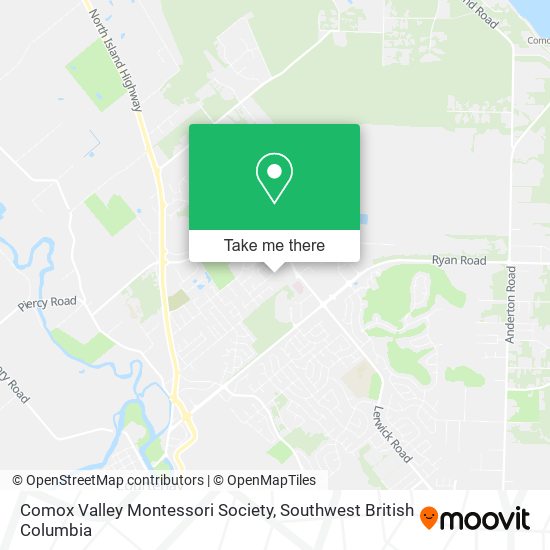 Comox Valley Montessori Society map