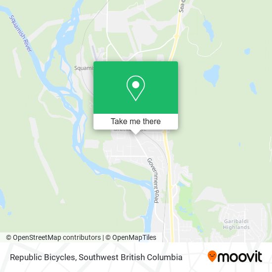 Republic Bicycles map