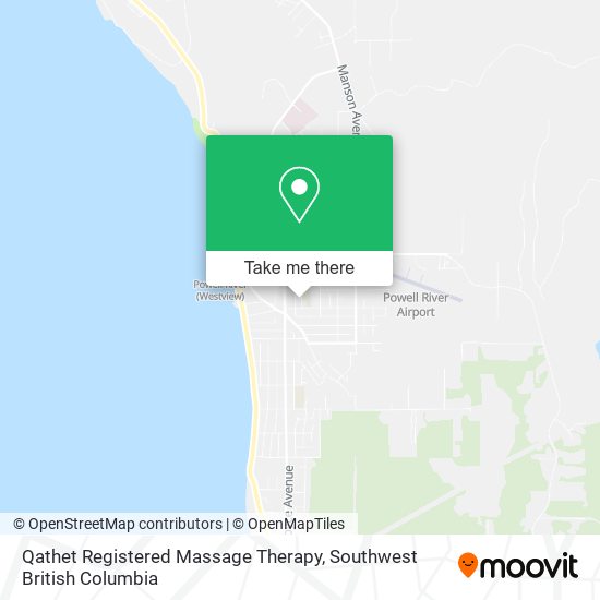 Qathet Registered Massage Therapy map