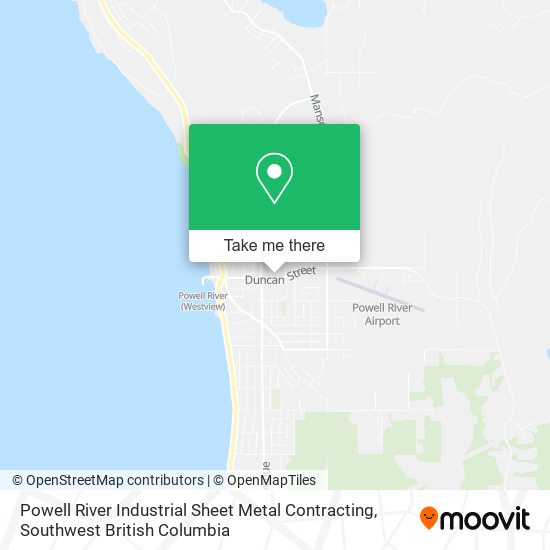 Powell River Industrial Sheet Metal Contracting plan