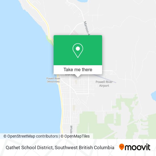 Qathet School District map