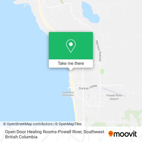 Open Door Healing Rooms-Powell River map