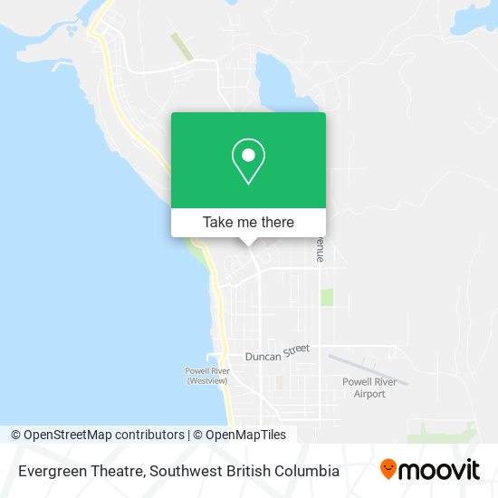 Evergreen Theatre map