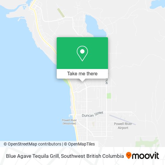 Blue Agave Tequila Grill map