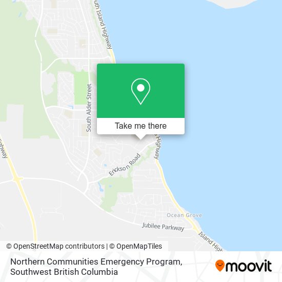 Northern Communities Emergency Program map