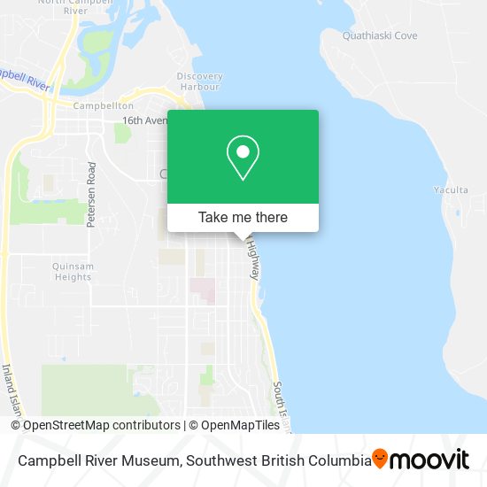 Campbell River Museum map