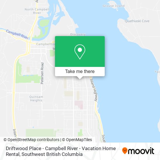 Driftwood Place - Campbell River - Vacation Home Rental map