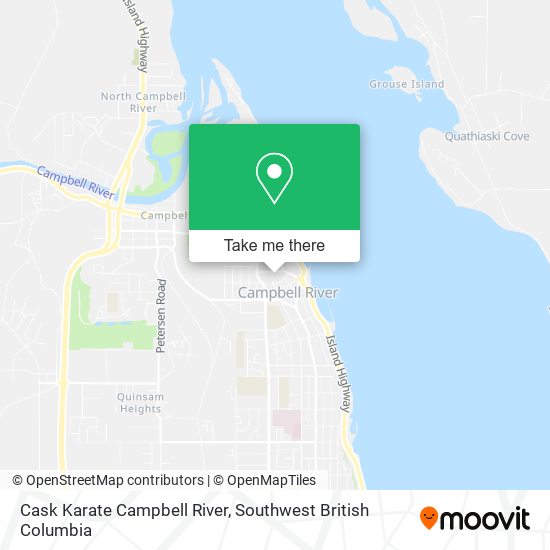 Cask Karate Campbell River map