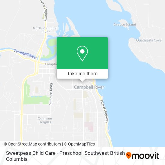 Sweetpeas Child Care - Preschool map