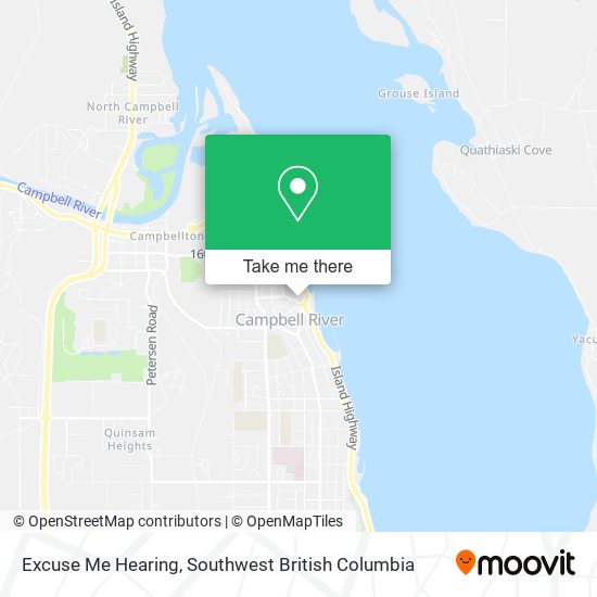 Excuse Me Hearing map