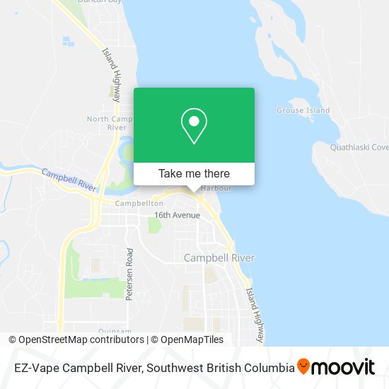 EZ-Vape Campbell River map