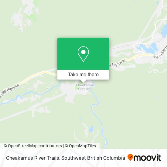 Cheakamus River Trails map