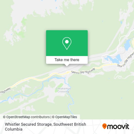 Whistler Secured Storage map